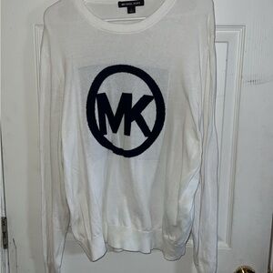 Michael Kors Ivory Knit Top with Black Label